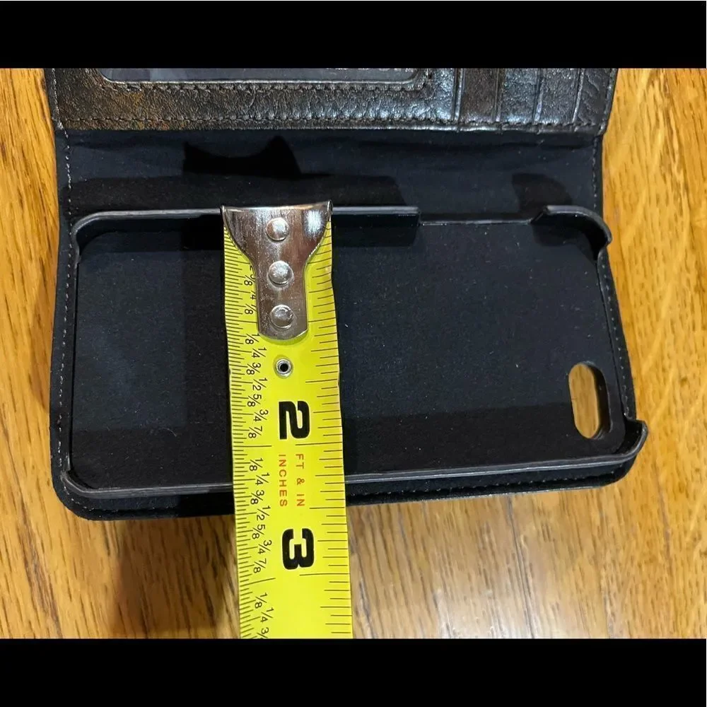 Harley Davidson IPhone dark brown leather case NWT